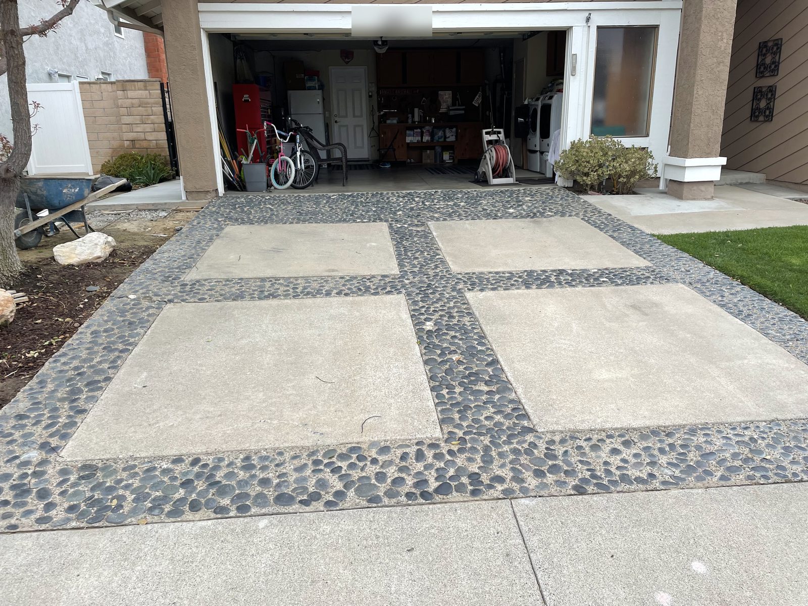 New concrete driveway by Driveway Masters in Brea, CA