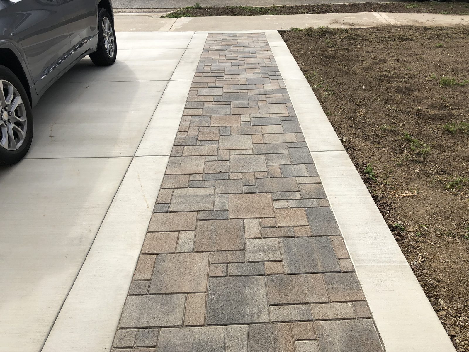 New concrete driveway by Driveway Masters in Placentia, CA