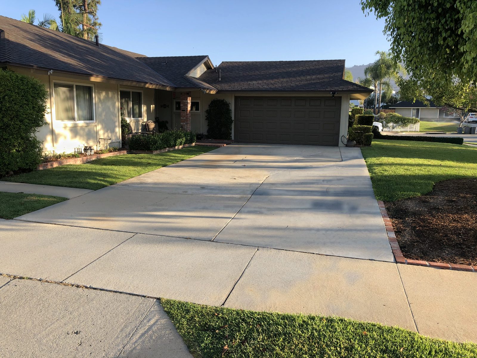 Concrete driveway by Driveway Masters, serving San Dimas, CA