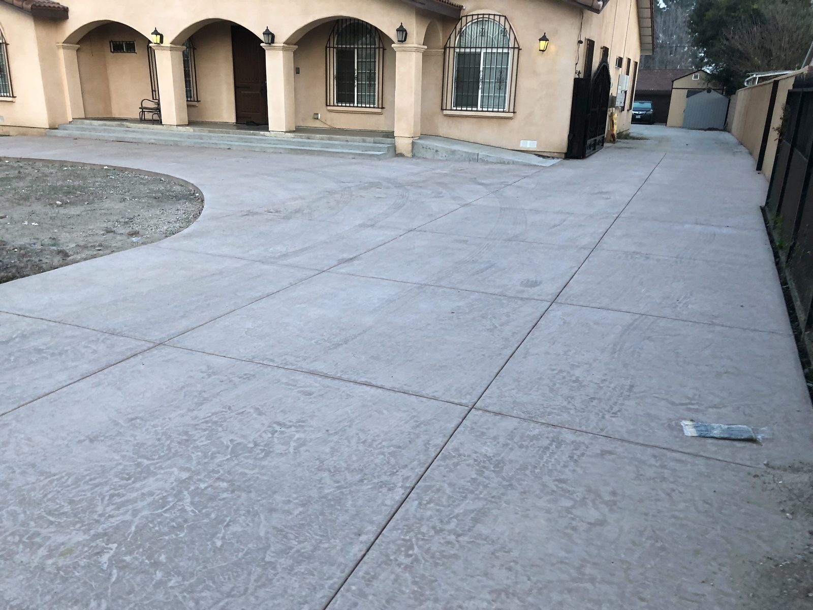 New concrete driveway by Driveway Masters in West Covina, CA