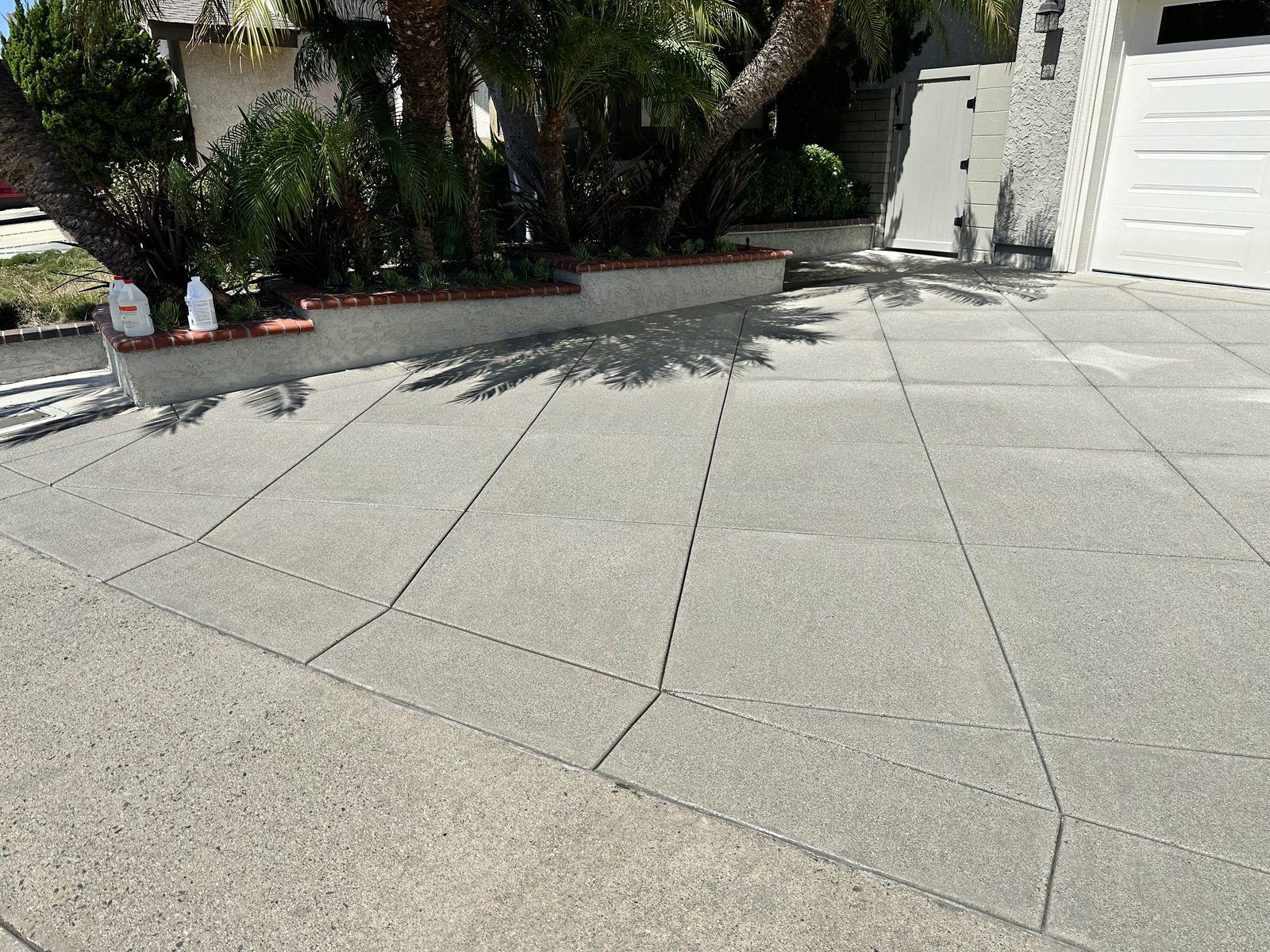 New concrete driveway by Driveway Masters in Westminster, CA